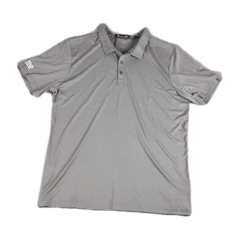 NWT Travis Mathew Prestige Pure Performance Polo Golf Shirt Men's XL Heather GRY